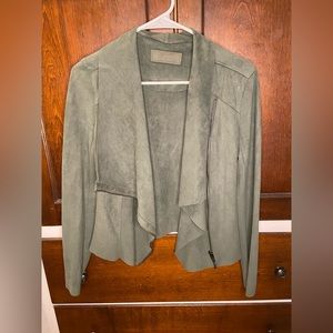 Blanknyc sage green suede jacket. Size small. Worn lightly.